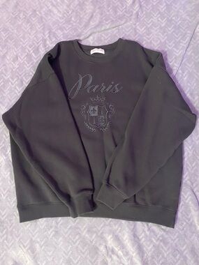 Gray Paris Crewneck